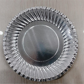 Mua Combo 5 xấp dĩa giấy bạc PET đựng thực phẩm 16cm (50 cái/combo 10 cái/xấp