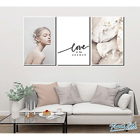 Mua Bộ 3 Tranh Canvas Treo Tường Trang Trí Nghệ Thuật