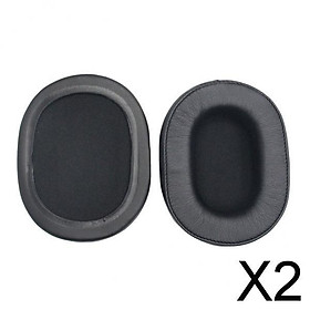 2xEar Pads Cushion Replacement for Audio Technica MSR7 M50X M20 M40 M40X Black
