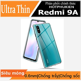 Hình ảnh Ốp lưng silicon dẻo trong suốt mỏng 0.6mm cho Xiaomi Redmi 9A hiệu Ultra Thin độ trong tuyệt đối chống trầy xước - Hàng nhập khẩu