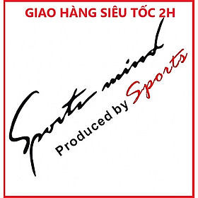Combo 2 tem dán Sport mind trang trí ô tô (Đen Đỏ)