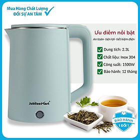 Mua Ấm Đun Nước Siêu Tốc Jubilee Mart JB-1341 (2.3L Lít)  3 Lớp Cách Nhiệt Cao Cấp - Hàng chính hãng