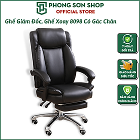 Mua Ghế Giám Đốc  Ghế Lãnh Đạo Có Để Chân Và Ngả Lưng Cao Cấp T8098  Ghế Giám Đốc  Ghế Văn Phòng Chân Xoay  Ghế Da Cho Sếp  Ghế Lãnh Đạo Chân Xoay Nệm Bọc Da Cao Cấp Có Đệm Tựa Chân  2 Màu Lựa Chọn Đen Và Nâu T8098 - Hàng Chính Hãng Phong Sơn Shop