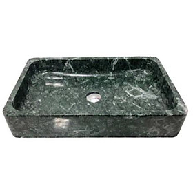 Mua Chậu rửa mặt lavabo đá tự nhiên hình chữ nhật mỏng xanh dưa BST60A