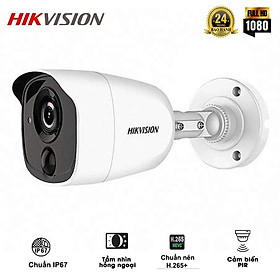 Mua Camera Analog Thân Trụ HIKVISION DS-2CE11D0T-PIRL siêu nét 2MP ~ 5MP Tích Hợp Cảm Biến PIR OSD   BLC  IP67 - Hàng Chính Hãng