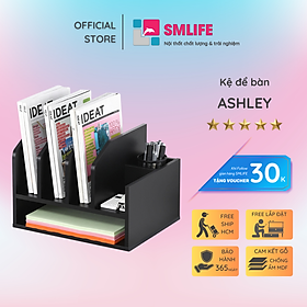 Kệ để bàn gỗ hiện đại SMLIFE Ashley | Gỗ MDF dày 17mm chống ẩm | D40xR27xC28cm