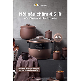 Nồi nấu chậm Bear DDZ-B45Z1 (4,5 lít). Hàng chính hãng