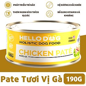 Pate Cho Chó Vị Gà - Hello Dog Chicken Pate 190G