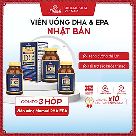 Combo 3 Hộp Viên Uống Bổ Xung DHA + EPA + Vitamin E Mamori Giúp Tăng Cường Trí Nhớ Tăng cường Thị Lực và Sức Khỏe Tim Mạch