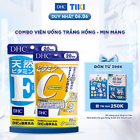 Combo Viên Uống DHC Trắng Hồng Và Mịn Màng (VitaminE & VitaminC)