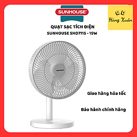 Mua Quạt Sạc Tích Điện Sunhouse SHD7115 - Hàng Chính Hãng