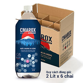 Thùng 6 Chai 2 Lít Khoáng Vi Lượng CMAROX 10.000ppm (2L x 6 chai) - Bổ Sung Khoáng Chất Cho Cơ Thể