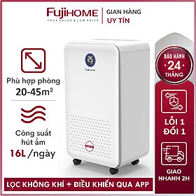 Mua Máy hút ẩm lọc không khí 40m2 Nhập Khẩu Nhật Bản Fujihome  máy hút ẩm không khí gia dụng thông minh công suất lớn hiển thị độ ẩm mini dehumidifiers - Hàng chính hãng