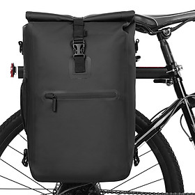 3-in-1 Waterproof Bike Pannier Bicycle Rear Rack Bag Backpack Shoulder Bag Outdoor Cycling Commuting Bag Pack