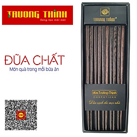 Mua Đũa Gỗ Mun Hoa Đen Cao Cao Cấp Trường Thịnh Loại Đặc Biệt/ Hộp Màu Đen/ 10 Đôi Vuông Trơn