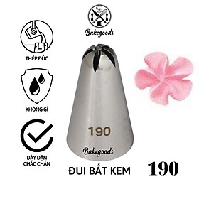 Mua Đui bắt kem 190  Đuôi bắt kem 5 cánh hoa cúc trang trí bánh bằng thép không gỉ đúc liền khối dày dặn  cứng cáp