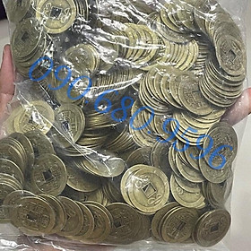 Mua Combo 100 Đồng Xu Ngũ Đế  âm dương  xem gieo quẻ  dùng phong thuỷ may mắn