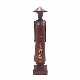Mua Tượng Gỗ Miss Việt Nam - Cao 30cm - Gỗ Đỏ