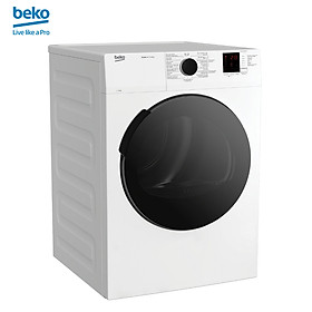 Máy Sấy Quần Áo BEKO Công Nghệ Sấy Thông Hơi 9Kg, Công Suất 2400W, Chống Nhăn, Hẹn Giờ Sấy - DA9112RX0WB - Hàng Chính Hãng