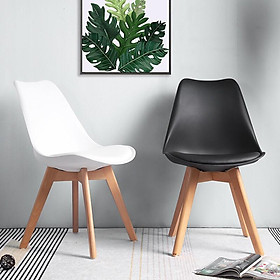 Mua Ghế Eames chân gỗ lưng nhựa có nệm