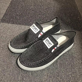 LCRTZKG Giày giải trí nam mùa thu và mùa đông Giày vải nam thoáng khí Plimsells Giày đi bộ nam trơn 2021