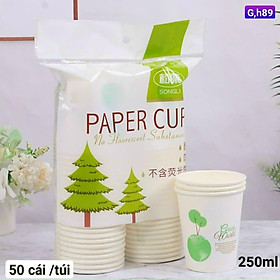 SET 50 CỐC GIẤY CHỊU NHIỆT DÙNG 1 LẦN TIỆN DỤNG