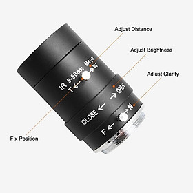 SVPRO CS Mount 2.8-12mm/5-50mm /6-60mm Zoom thủ công Ống kính tiêu cự thay đổi 4/6/8/12mm CS Ống kính tiêu cự cố định cho máy ảnh USB ELP Màu sắc: CS 4mm Tiêu cự cố định