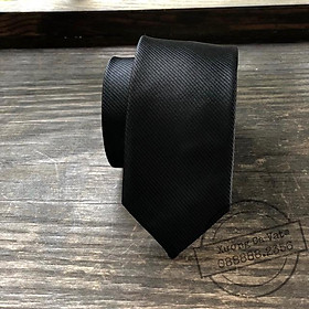 Cà vạt nam kẻ tăm bản 5cm loại cao cấp 100% silk