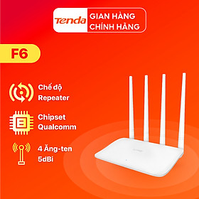 Thiết bị phát Wifi Tenda F6 Chuẩn N 300Mbps - Hàng Chính Hãng