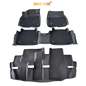 Thảm 2 lớp (sd3) dạng lưới lục giác cho Honda CRV 2017-2022 bề mặt cao su siêu sạch nhãn hiệu Macsim