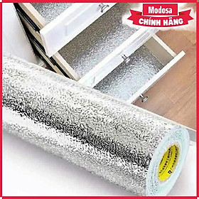Mua Giấy Bạc Modosa Dán Bếp  Nhà Bếp Kích Thước 3M X 60Cm Chống Thấm Nước  Chống Dầu Mỡ  Chịu Nhiệt - Hàng Chính Hãng
