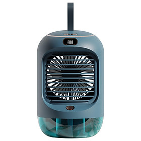 Air Conditioner Cooling Fan Night Light Mister Fan Humidification LED Display for Office