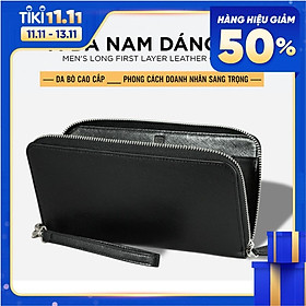 Ví da nam cầm tay PAGINI – Ví Clutch nam cao cấp da bò – Thiết kế sang trọng, lịch lãm