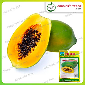 Hạt Giống Đu Đủ Ruột Vàng F1 YELLOW FLESH Phú Nông - Gói 10 Hạt - Tỷ Lệ Nảy Mầm Cao, Sinh Trưởng Khỏe, Năng Suất Cao VTNN Nông Điền Trang