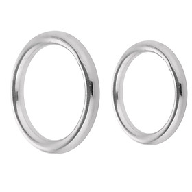 2-Pack Boat Marine 304 Stainless Steel Polished O  Smooth Welded