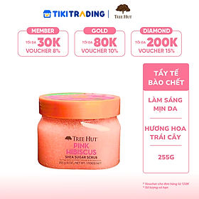 Tẩy tế bào chết cơ thể Tree Hut Shea Sugar Scrub Pink Hibiscus 255g