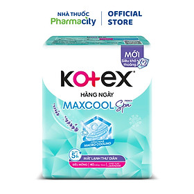 Băng vệ sinh hàng ngày siêu mỏng dịu mát từ thảo dược Kotex (Gói 40 miếng)