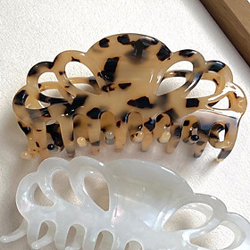 Cặp tóc Hàn quốc Kẹp tóc vương miện đục lỗ 10cm vintage Âu Mỹ