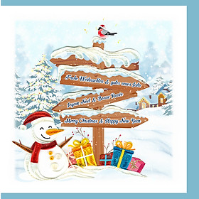 Thiệp Nghệ Thuật Giấy Xoắn - Đường Về Noel - Path to Christmas - Christmas - Việt Net