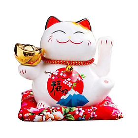 Mua Mèo thần tài vẫy tay may mắn bằng sứ 18CM nguồn 12V