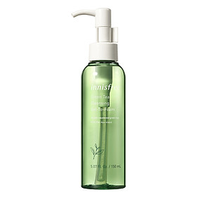Gel tẩy trang kết hợp sữa rửa mặt từ trà xanh đảo Jeju Innisfree Green Tea Cleansing Gel-to-Foam 150ml - NEW
