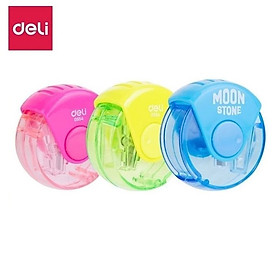 Combo 3 gọt bút chì Deli 0554 / Chuốt chì Moon Stone E0554