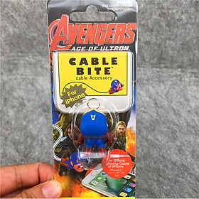 Cable Bite Bảo Vệ Dây Cáp Sạc Điện Thoại Hình Nhân Vật Anh Hùng Avengers