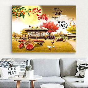 Hình ảnh Tranh đính đá gia đình 75X55cm