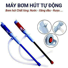 Bơm hút tự động - Bơm hút nước, rượu, xăng dầu, chất lỏng, hóa chất loại mini chạy pin tự động 