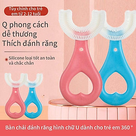 Bàn Chải Đánh Răng Hình Chữ U Cho Bé Xoay 360 Độ