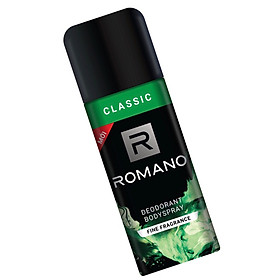 Xịt khử mùi toàn thân cho Nam Romano Classic 150ml -Mẫu mới