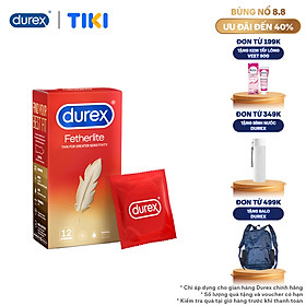 Bao cao su Durex Fetherlite Hộp 12 Bao