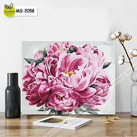 Mua Tranh tô màu 40x50cm có khung đóa hoa rực rỡ T2058