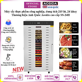 Mua Máy sấy thực phẩm công nghiệp thương hiệu cao cấp AOSIDA SS-24H 24 khay - Dung tích 215L - Hàng nhập khẩu